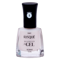 Esmalte Risqué Cremoso Diamond Gel Chá Branco Avulso 9,5ml
