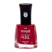 Esmalte Risqué Cremoso Diamond Gel Vermelho Rubi Avulso 9,5ml