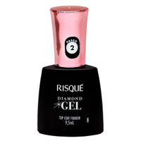 Esmalte Risqué Diamond Gel Top Coat Fixador Avulso 9,5ml