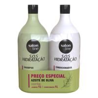 Shampoo + Condicionador Salon Line Azeite de Oliva SOS Hidratação 1L