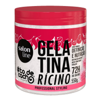 Gelatina Capilar Salon Line Tô de Cachos Ricino 550g