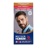Tonalizante de Cabelo Masculino Bozzano Biocolor Homem Castanho Claro