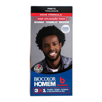 Tonalizante de Cabelo Masculino Bozzano Biocolor Homem Preto