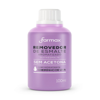 Removedor de Esmalte Farmax sem Acetona Uva 100ml - Embalagem com 12 Unidades