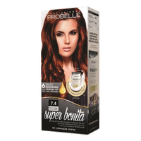 Tintura Probelle Super Bonita 7.4 Louro Médio Acobreado 50ml