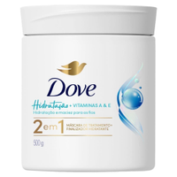 Máscara de Tratamento Dove 2 em 1 Hidratação 500g