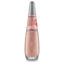 Esmalte Impala Viva Ame e Brilhe Glitter 3D,Viva com Amor 7,5ml- Blister