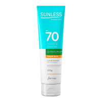 Protetor Solar Sunless FPS70 Toque Seco 120g