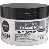 Gel Fixador Salon Line Men Essence Fixação Média 300g