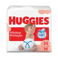 Fralda Descartável Huggies Supreme Care Jumbo Tamanho M - 9 Pacotes com 24 Fraldas - Total 216 Tiras