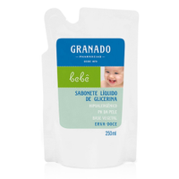 Sabonete Líquido Granado Glicerina Bebê Erva Doce Refil 250ml