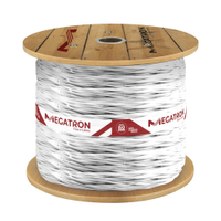 Cordão Torcido Megatron 2x0,75mmx100m Rolo 300V Branco