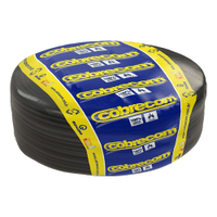 Cabo Flexível Cobrecom 6mmx100m Rolo 750V Preto
