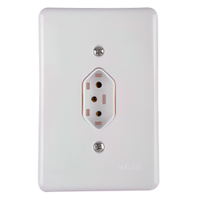 Tomada Ilumi 2 Polos + Terra com Placa Stylus 20A 250V 4x2