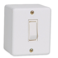 Interruptor Ilumi Sobrepor 1 Tecla Simples Branca 6A 250V