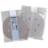 Disco Lixa Seco Pratik AR215 - 152.4mm 6 Furos com Velcro G280 - Embalagem com 10 Unidades