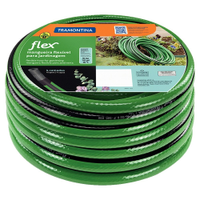 Mangueira Jardim Tramontina Flex Verde Com Faixa Preta 4 Camadas 10m