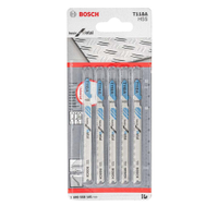 Lâmina Bosch Serra Tico Tico Bosch T118A para Metal - Embalagem com 5 Unidades