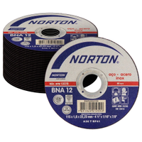 25 Discos de Corte Norton BNA12 4.1/2P 115X1,6X22,23MM Azul