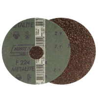 Disco Lixa Norton F224 G16 4X1/2P 115mm Embalagem com 10 Unidades