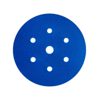 Disco Lixa Hookit Blue 3M 321U P400 152mm 6,0P Com 7 Furos Embalagem com 50 Unidades