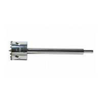 Serra Copo Starrett Diamantada 30mm 1.6/16P com Haste 150mm 6P