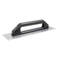 Desempenadeira Aço Dentada Cortag, 48x12cm, Dentes 10x10mm, Cabo Plástico