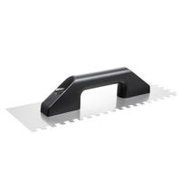 Desempenadeira Aço Dentada Cortag 38x12cm, Dentes 12x12mm, Cabo Plástico