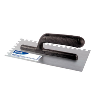 Desempenadeira Aço Dentada Pratik 25x12cm Cabo Plástico Aberto