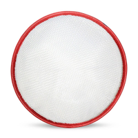 Peneira Comep Aro Plástico Vermelho Café 55cm - Embalagem com 10 Unidades