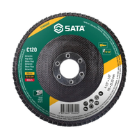 Disco Flap Sata Metal/Inox 4.1/2P G120 - Embalagem com 10 Unidades