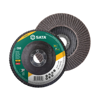 Disco Flap Sata Metal/Inox 4.1/2P G60 - Embalagem com 10 Unidades