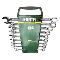 Jogo Chave Combinada Sata 8 a 19mm 9 Peças Cromo Vanádio