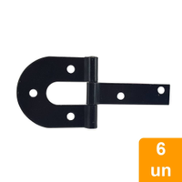 Dobradiça Porteira famastil N1 210x100mm - Embalagem com 6 Unidades