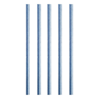 Barra Roscada UNC Multibarras Zincado 1pX1m - Embalagem com 5 Unidades