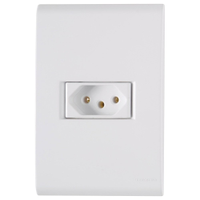 Tomada Liz Tramontina 2P+T 20A 250V com Placa Branca