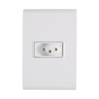 Tomada Liz Tramontina com Placa 2P+T 10A/250V Branca