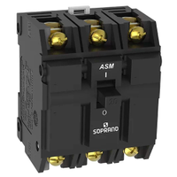 Disjuntor Soprano Nema 3P 100A ASM-B Preto