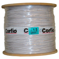 Cabo Flexível Corfio 1,5mmx1400m Bobina 750V Branco