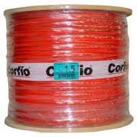 Cabo Flexível Corfio 1,5mmx1400m Bobina 750V Vermelho