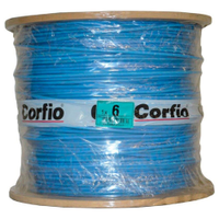 Cabo Rigido 7 Pernas Hepr Corfio 6mmx100m Rolo 1KV Azul