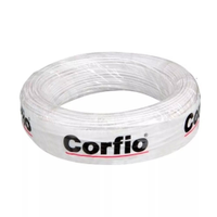 Cabo Flexível Corfio 10mmx100m Rolo 750V Branco