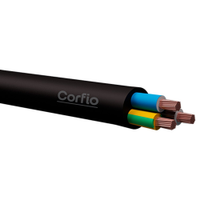 Cabo PP Corfio 3X1,0mmx100m Rolo 500V Preto