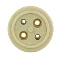 Tomada Foxlux Polarizada de Porcelana 2P 30A Fx21 - Embalagem com 10 Unidades