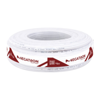 Cabo Megatron Coaxial 67% Malha RG 6 300m Branco Bobina