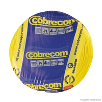 Cabo Flexível Cobrecom 6mm x 500m Bobina 750V Amarelo