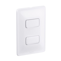 Interruptor Pial Zeffia 2 Tecla Simples 10A 250V Com Placa Branca