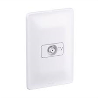 Tomada Pial Zeffia para Antena de TV com Placa 4x2