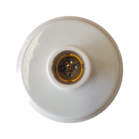 Plafon Plástico Foxlux Bocal Porcelana E27 100W/250V Branco