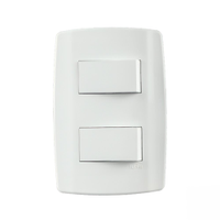 Interruptor Slim Ilumi 2 Tecla Simples com Placa 4 x 2